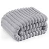 Image 1 : NEW BEDSURE GREY THROW BLANKET THROW 50 X 60"