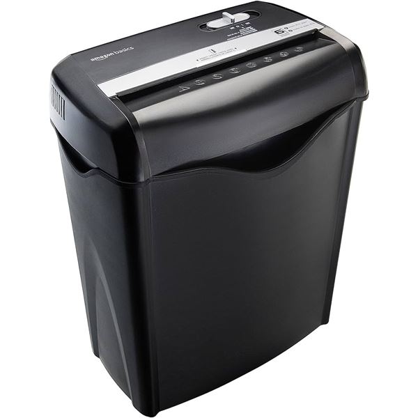 AMAZON BASICS 6 SHEET CROSS CUT SHREDDER