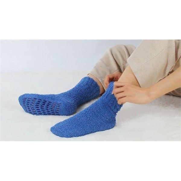 NEW 1 PAIR BENSORTS SLIPPER SOCKS FOR WOMEN BLUE