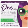 Image 1 : NEW 18 ULTRA THIN PADS ONE POISE 2-IN-1 PADS