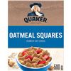 Image 1 : NEW 6 X 500G QUAKER OATMEAL SQUARES CRUNCHY OAT