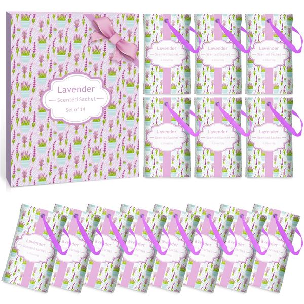 NEW SET OF 14 LAVENDER SCENTED SACHET