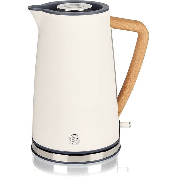 NEW 1.7L SWAN KETTLE WHITE