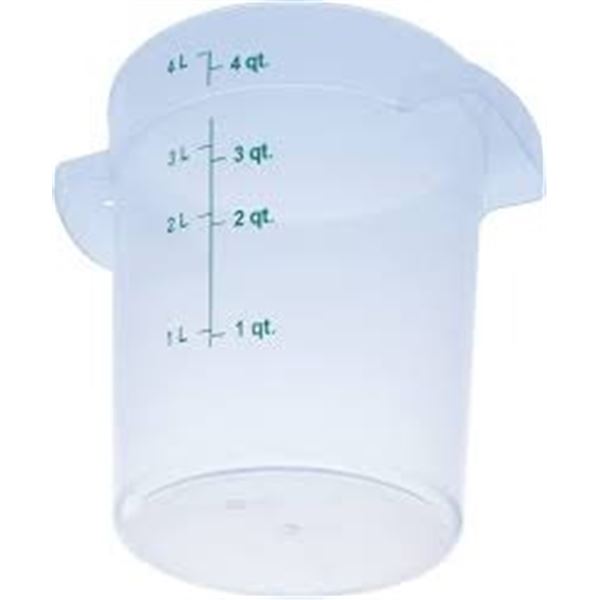 CARLISLE FOOD SERVICE ROUND STORAGE CONTAINER 4QT