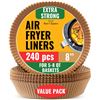 Image 1 : NEW 240 PIECES BAKERS SIGNATURE AIR FRYER LINERS