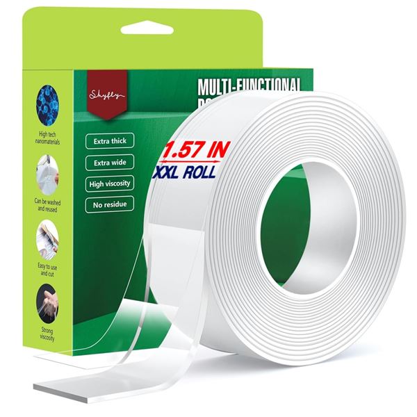 NEW 1.57 X 120" MULTI-FUNCTIONAL DOUBLE SIDED TAPE