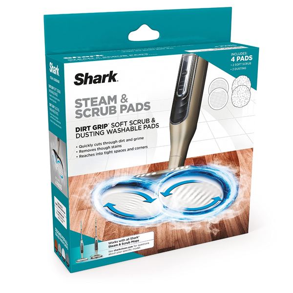 NEW REPACKED 4 PADS SHARK STEAM & SCRUB PADS