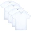 Image 1 : NEW 4 HANES TAGLESS T- SHIRTS SMALL WHITE