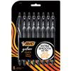 Image 1 : NEW 8 BIC GEL-OCITY BLACK GEL PENS