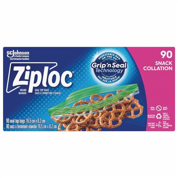 NEW 90 ZIPLOC SEAL TOP BAGS