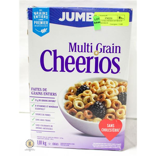 NEW 2 X 1.01KG BOXES OF MULTI GRAIN CHEERIOS