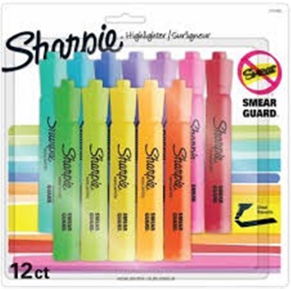 NEW 12 COUNT SHARPIE HIGHLIGHTER