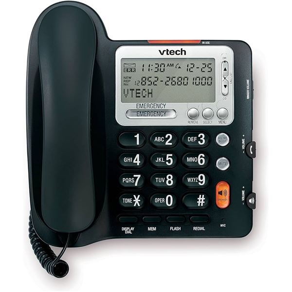 NEW VTECH CORDED TELEPHONE WITH CALLED ID