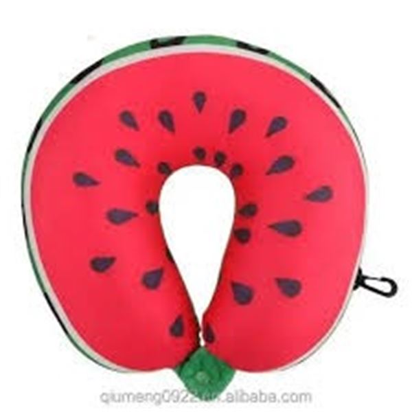 NEW WATERMELON BLOW UP NECK PILLOW