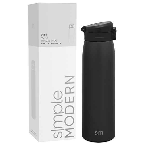 NEW 24 OZ SIMPLE MODERN KONA TRAVEL MUG