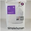 Image 1 : NEW 20 SIMPLEHUMAN CUSTOM FIT LINERS MEDIUM