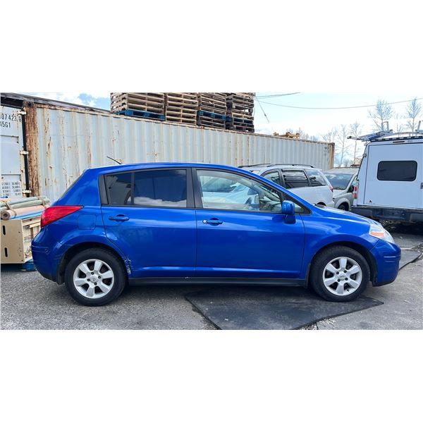 2008 NISSAN VERSA 4 DR SEDAN BLUE VIN 3N1BC13E58L423946