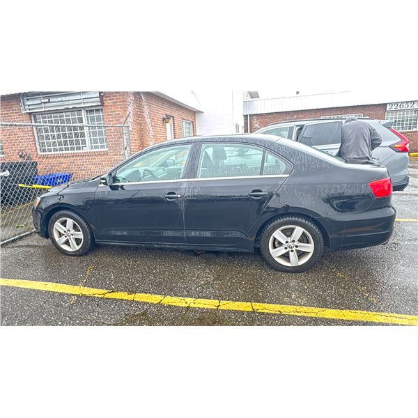 2014 VOLKSWAGEN JETTA TSI 4DR SEDAN BLACK VIN 3VWD07AJ8EM407535