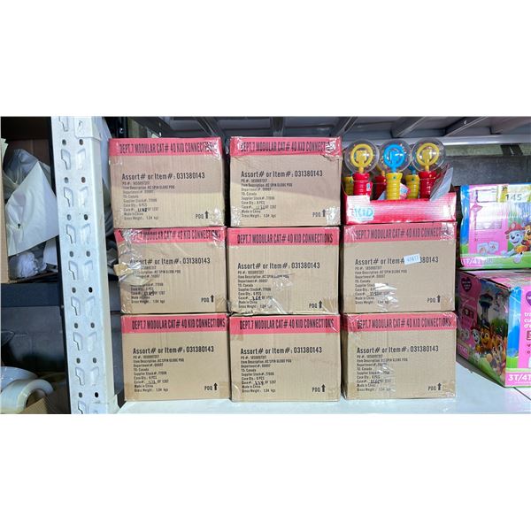 9 CASES OF 6 KID CONNECTION SPINNING LIGHT WANDS