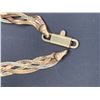 Image 3 : 10KT YELLOW GOLD, WHITE GOLD AND ROSE GOLD NECKLACE.