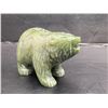 Image 2 : NEPHRITE JADE (B.C. JADE) BEAR CARVING. 63 X 37 MM WEIGHS 97.50 GRAMS.
