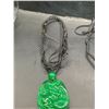 Image 3 : TWO HORSE CARVED PENDANTS OF A DYED JADE SUBSTITUTE.