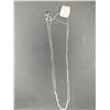 Image 1 : STERLING SILVER COLOURLESS CUBIC ZERCONIA SLIDER STYLE PENDANT, 9.55 X 12.20MM DIAMETER 1.35MM THE