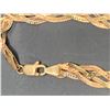 Image 3 : 10KT TRI COLOUR GOLD BRACELET 3.60 GRAMS APPRAISAL SCRAP VALUE $180 & 10K YELLOW GOLD RING WITH