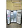 Image 2 : FRIGIDAIRE STAINLESS STEEL SIDE BY SIDE FRIDGE WITH WATER/ICE DISPENSER 36"W