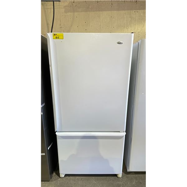 AMANA SWING OUT FRIDGE WITH PULL-OUT FREEZER 33"W