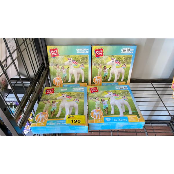 4 PLAY DAY UNICORN SPRINKLERS