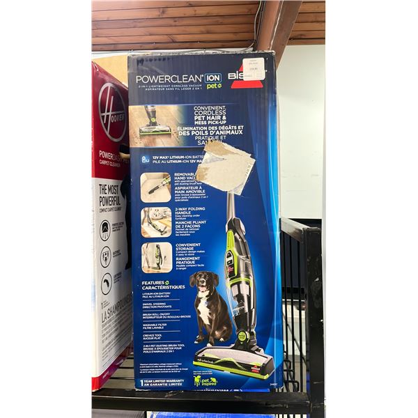 BISSELL POWERCLEAN ION PET 2-IN-1 LIGHTWEIGHT CORDLESS VACUUM