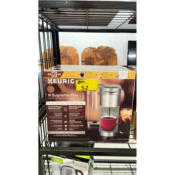 KEURIG K-SUPREME PLUS SINGLE SERVE COFFEE MAKER SPECIAL EDITION