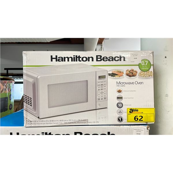 HAMILTON BEACH MICROWAVE OVEN 700 WATTS