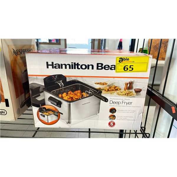 HAMILTON BEACH PROFESSIONAL-STYLE DEEP FRYER