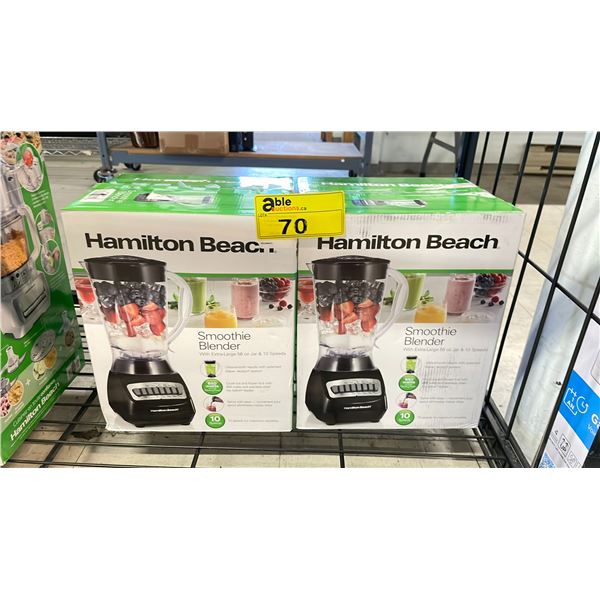 2 HAMILTON BEACH SMOOTHIE BLENDERS