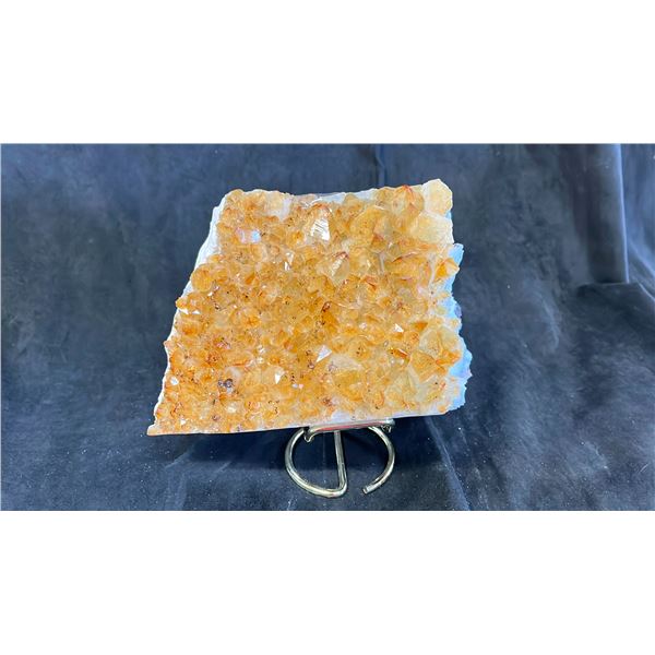 7" X 5" CITRINE GEODE CLUSTER LISTED RETAIL $2500
