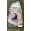 Image 1 : 7.5" AMETHYST AND CALCITE GEODE 2.7KG LISTED RETAIL $1800