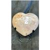 Image 1 : 53" X 4.7" PINK AMETHYST HEART LISTED RETAIL $2200