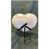Image 3 : 53" X 4.7" PINK AMETHYST HEART LISTED RETAIL $2200