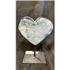 Image 4 : 5.5" X 7.5" HEART AMETHYST TITANIUM LISTED RETAIL $1800