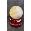 Image 1 : 4" 12MM NATURAL CITRINE SPHERE  LISTED RETAIL $2400