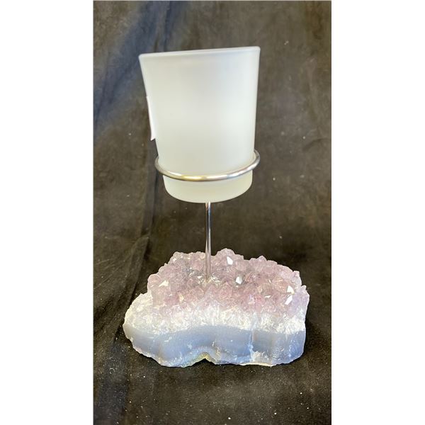 AMETHYST CRYSTAL CLUSTER WITH HOLDER LISTED RETAIL $350