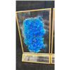 Image 2 : BLACK TOURMALINE & BLUE SULPHUR CRYSTAL DISPLAY LISTED RETAIL $580EA