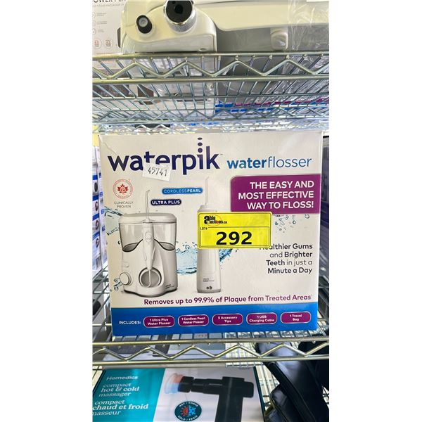 4 WATERPIK WATERFLOSSER ULTRA PLUS & CORDLESS PEARL (UNKNOWN WORKING CONDITION, MAY BE MISSING