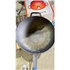 Image 6 : SHELF OF ASSORTED ITEMS INCLUDING; TRAMONTINA WOK, LE CREUSET POT, PANS & RICE COOKER (UNKNOWN