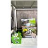 Image 1 : LATTICE PATHWAY LIGHT SET, BETTER HOMES & GARDENS TABLE FOUNTAIN & 2 EXPERT GARDENER SPRINKLERS