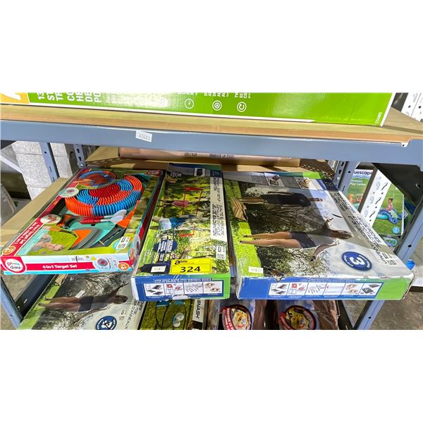EASTPOINT BEAN BAG TOSS & PREMIUM BADMINTON GAMES & PLAYDAY 40-IN-1 TARGET SET (MAY BE MISSING