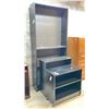 Image 2 : TWO (2) BOOK CASES. 6 SHELVES. 35 X 11 X 79, 2 SHELVES 29 X 11 X 31. ROLLING TV STAND.