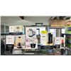 Image 1 : SHELF OF ASSORTED ITEMS INCLUDING; MAINSTAYS SINGLE-SERVE COFFEE MAKER, MAINSTAYS PERSONAL BLENDER,
